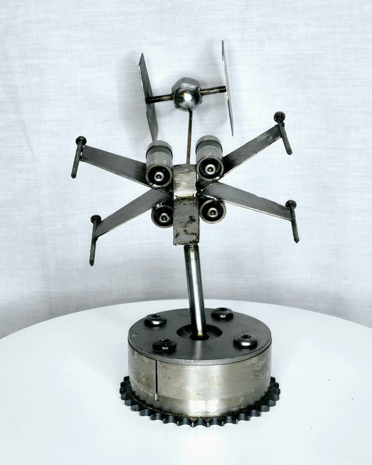 X-Wing Fighter being chased by Tie Fighter