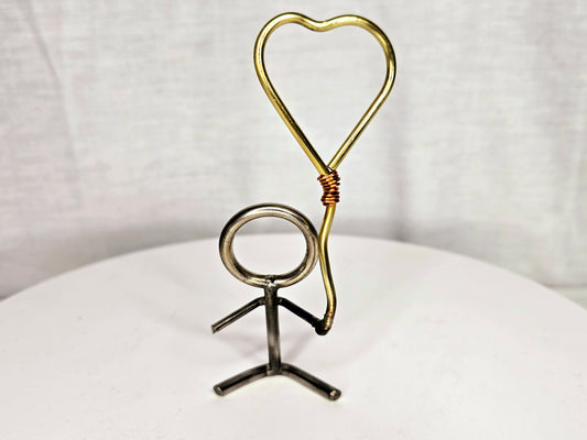 Little people, Big hearts - Brass Heart Balloon