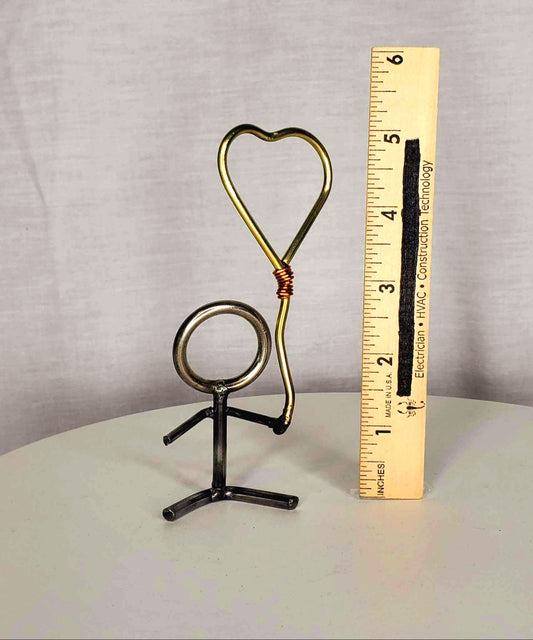 Little people, Big hearts - Brass Heart Balloon