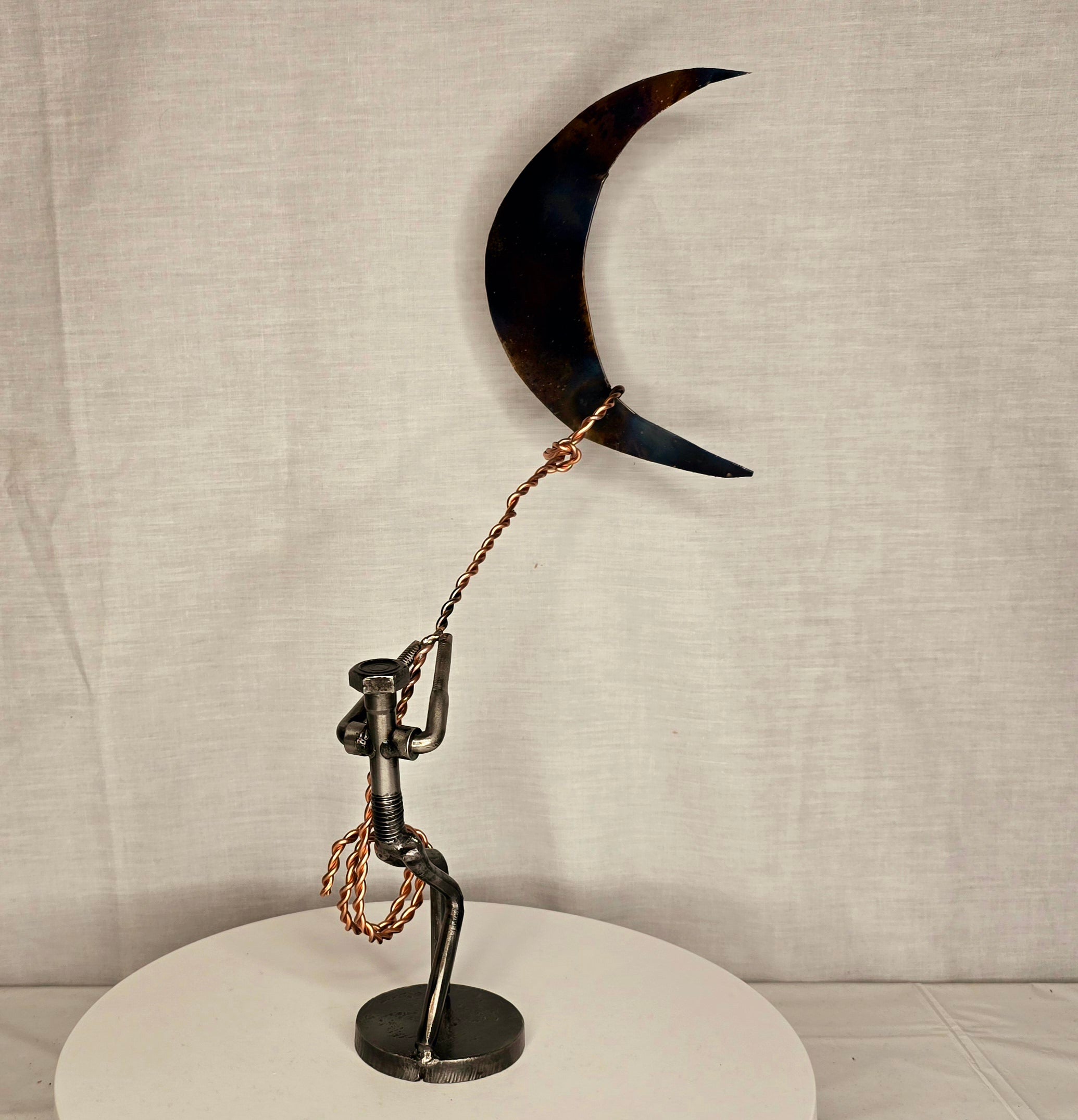 Rope the Moon (Gallery-only) – Del Angel Garage: Metal Art