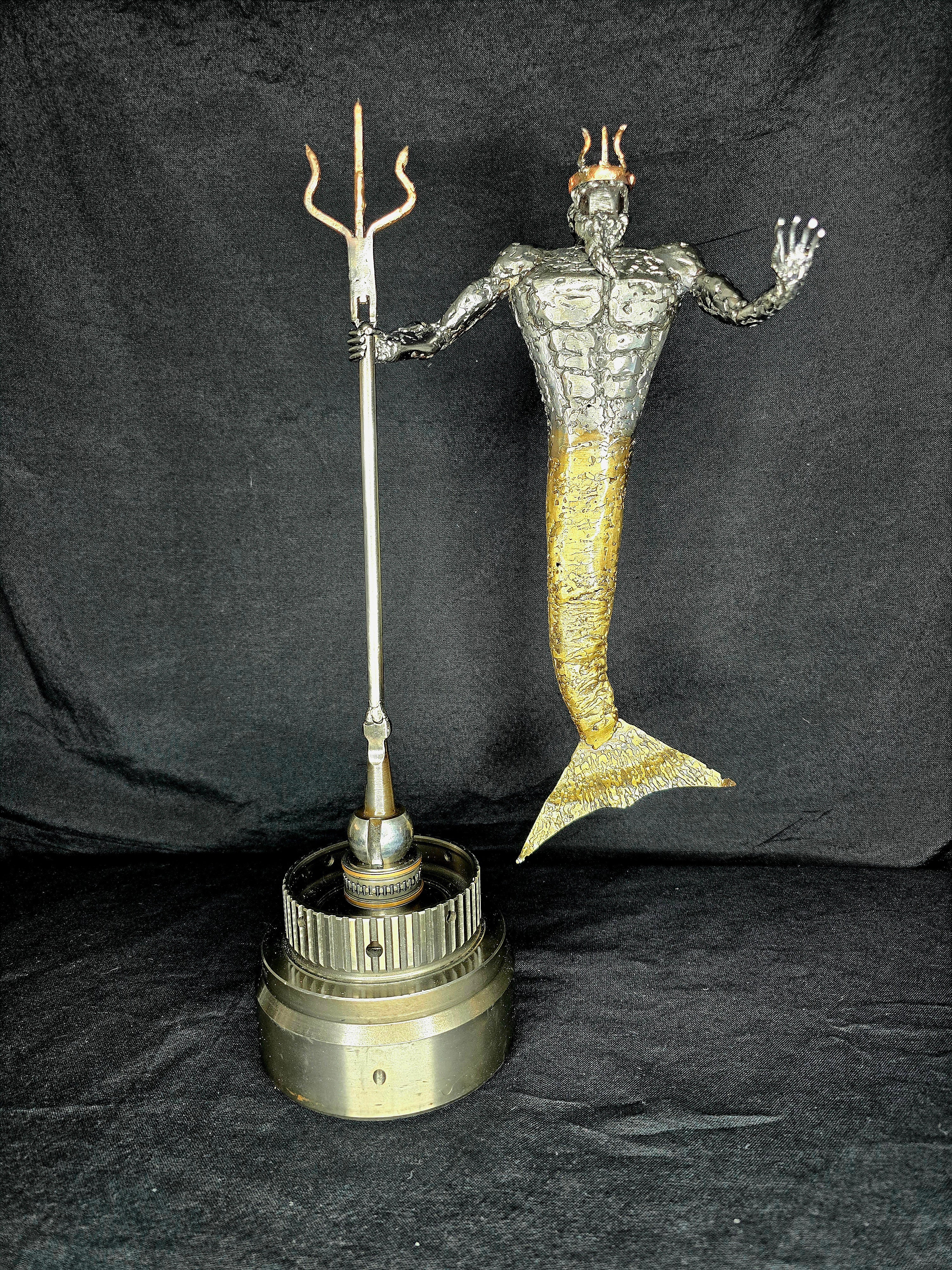 大日本技研 CASTBLADE 2145 POSEIDON Poseidon: Forged in the Abyss | Metal Sculpture by Enrique Del